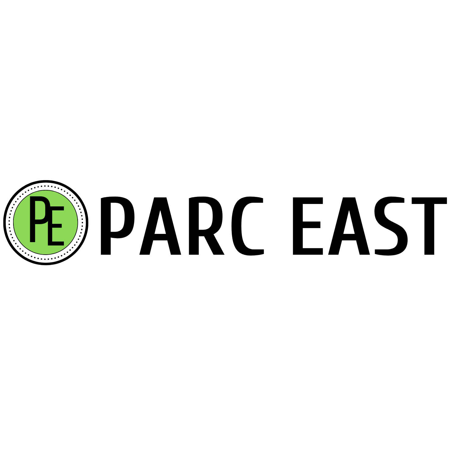 A green logo with the letters PE and the words PARC EAST.